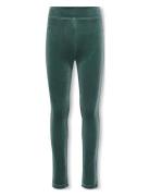 Kogmargaret Velvet Flaired Pnt Bottoms Leggings Green Kids Only