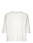 Kamalene Knit Pullover Tops Knitwear Jumpers White Kaffe