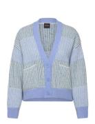 C_Fasco Tops Knitwear Cardigans Blue BOSS