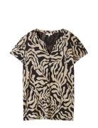 T-Shirt Blouse Alloverprinted Tops Blouses Short-sleeved Multi/pattern...