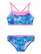 Disney Frozen Allover 2Pcs Bikini Blue Speedo