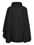 Solid Rain Cape Outerwear Rainwear Rain Coats Black Becksöndergaard