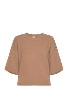 D6Ciree Relaxed Sweater Tops Knitwear Jumpers Beige Dante6