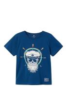 Nkmtavik Ss Top Ps Noos Tops T-shirts Short-sleeved Blue Name It