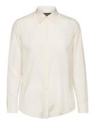 Poly Cdc 79-Shirt Tops Shirts Long-sleeved Cream Lauren Ralph Lauren