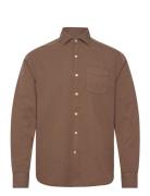 12487916 Tops Shirts Casual Brown Oscar Jacobson