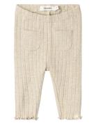 Nbfniva Slim Leggings Lil Bottoms Leggings Beige Lil'Atelier