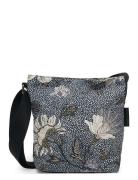 Small Shoulder Bag Denim Blue Flower Linen Bags Small Shoulder Bags-cr...