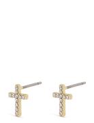 Clara Recycled Crystal Cross Earrings Accessories Jewellery Earrings S...