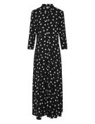 Yassavanna Long Shirt Dress S. Maxikjole Festkjole Black YAS