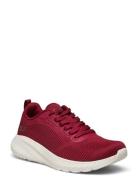 Womens Bobs Squad Chaos - Face Off Lave Sneakers Red Skechers