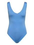 Back Neckline Body Bodies Slip Blue Mango