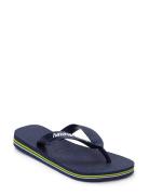 Hav Kids Brazil Logo Shoes Summer Shoes Sandals Flip Flops Blue Havaia...