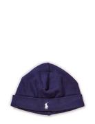 Cotton Interlock Hat Accessories Headwear Hats Baby Hats Blue Ralph La...