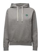 Jenn Hoodie Tops Sweat-shirts & Hoodies Hoodies Grey Double A By Wood ...