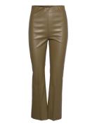 Slkaylee Pu Kickflare Pants Bottoms Trousers Leather Leggings-Bukser K...