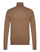 Jjeemil Knit Roll Neck Noos Tops Knitwear Turtlenecks Brown Jack & J S