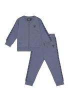 Hmlbille Tracksuit Sport Tracksuits Blue Hummel