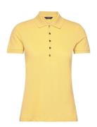 Athleisure Pique-Ss Polo Tops T-shirts & Tops Polos Yellow Lauren Ralp...