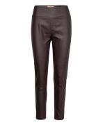 Sc-Pam Bottoms Trousers Leather Leggings-Bukser Brown Soyaconcept