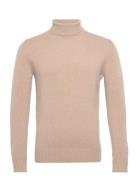 Lasse Sweater Tops Knitwear Turtlenecks Beige Urban Pi Ers