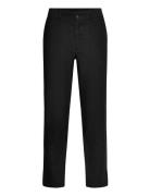 Seppo Linen Trousers Bottoms Trousers Casual Black FRENN