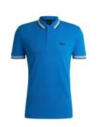 Paddy Sport Polos Short-sleeved Blue BOSS