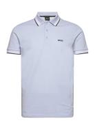 Paddy Sport Polos Short-sleeved Blue BOSS