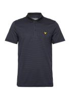 Golf Microstripe Polo Sport Polos Short-sleeved Black Lyle & Scott Spo...