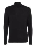 Merino Rws Turtle Neck Tops Knitwear Turtlenecks Black Calvin Klein