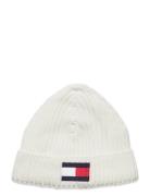 Fleece Big Flag Beanie Accessories Headwear Hats Beanie White Tommy Hi...