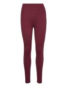 Adidas Yoga Studio 7/8 Leggings Bottoms Running-training Tights Burgun...