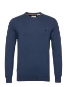 Cotton Yd Sweater Designers Knitwear Round Necks Navy Timberland