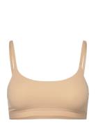 Pcnamee Bra Noos Lingerie Bras & Tops Soft Bras Tank Top Bras Beige Pi...