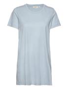 Rebekka Tunique Gots Tops Tunics Blue Basic Apparel