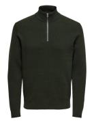 Onsphil Reg 12 Struc Half Zip Knit Noos Tops Knitwear Half Zip Jumpers...