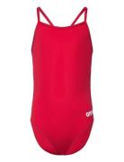 Girl's Team Swimsuit Challenge Solid Sport Swimsuits Red Arena