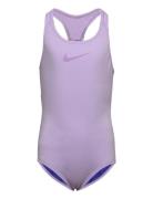 Nike Essential Racerback Piece Sport Swimsuits Purple NIKE SWIM