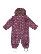 Snowsuit Aop Outerwear Coveralls Snow-ski Coveralls & Sets Purple En F...