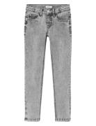 Nkmsilas Xslim Jeans 4487-Gt Noos Bottoms Jeans Skinny Jeans Grey Name...