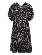 Kcami Tunic Printed Tops Tunics Black Kaffe Curve