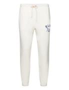 Fleece Graphic Sweatpant Bottoms Sweatpants Cream Polo Ralph Lauren