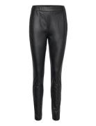 C_Taslimah Bottoms Trousers Leather Leggings-Bukser Black BOSS