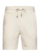 Calton Structured Shorts Bottoms Shorts Sweat Shorts Cream Clean Cut C...