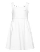 Back Logo Tape Fit Flare Dress Dresses & Skirts Dresses Casual Dresses...