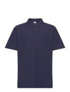 T Shirt Pique Tops T-shirts Polo Shirts Short-sleeved Polo Shirts Navy...