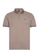 Polo Shirt Designers Polos Short-sleeved Brown Emporio Armani