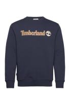 Kennebec River Linear Logo Crew Neck Sweatshirt Dark Sapphire Designer...