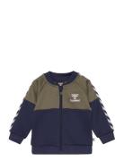 Hmlolek Zip Jacket Sport Sweat-shirts & Hoodies Sweat-shirts Navy Humm...