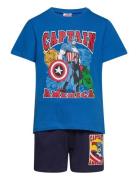 Ensemble Sets Sets With Short-sleeved T-shirt Blue Marvel